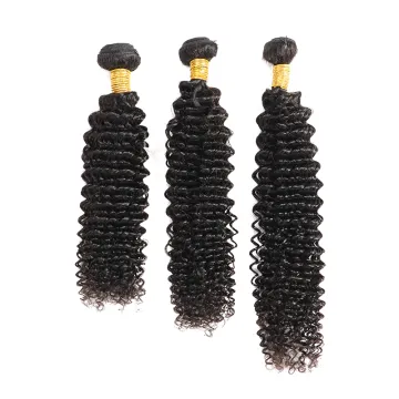 Kinky Curly 3 Bundles With Closure Human Hair Bundles With Closure Brazilian Hair Weave Bundles With Closure