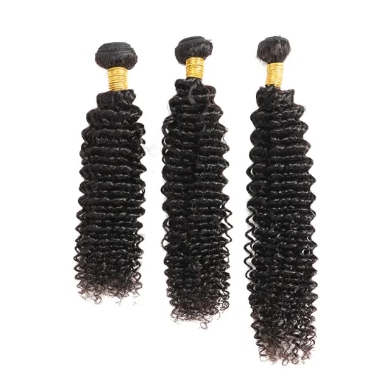 Kinky Curly 3 Bundles With Closure Human Hair Bundles With Closure Brazilian Hair Weave Bundles With Closure