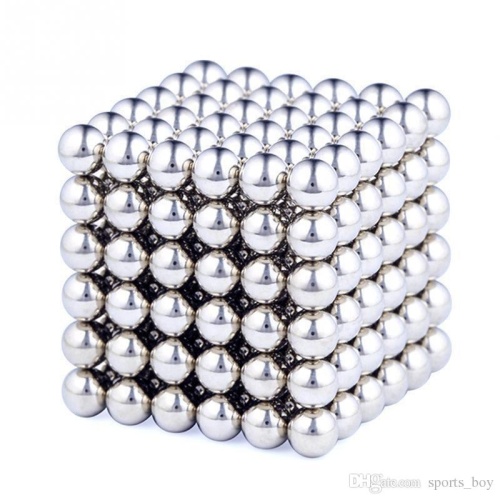 216pcs como um conjunto de bolas magnéticas de neodímio em cubo