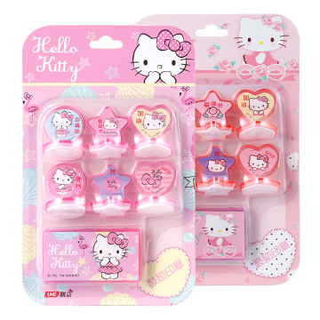 Funny Cat Stamp Set for Kids: Lovely Seal Pattern