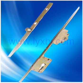 Combined simple door lock with espagnolette for UPVC door