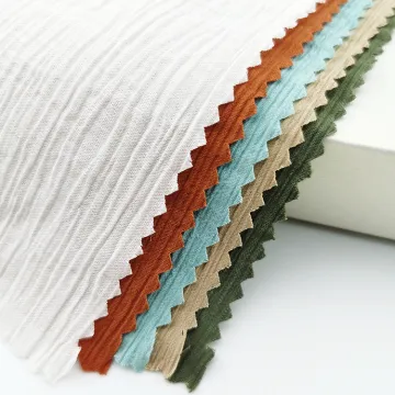 Double Crepe Satin Pleated Chiffon Crinkle Seersucker Fabric