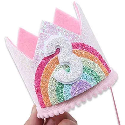 Birthday Rainbow Girl Crown for Birthday