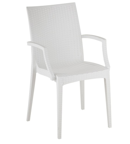 Modern Rattan Design Chair with Arm