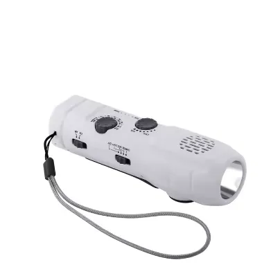 GOLDMORE 1 Portable Flashlight Radio with Emergency Charging Power Bank for Camping