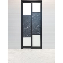 Double Open Aluminum pt pd sliding folding door