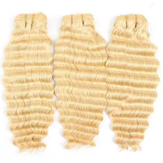 Cuticle Aligned Raw 613 Virgin Hair Bundles Best Selling  Vendor 30 Inch Extension Vendor Blonde Colored Bundles 613 Curly Hair