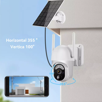 Solar CCTV S40 -Kamera mit Solarpanel