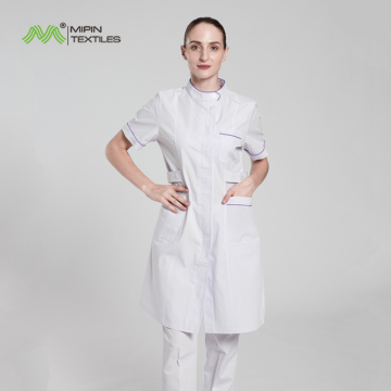 2023 Factory Supply Polyester/Cotton Medical Hospital Nurse Uniform White Dress - MengYIpin