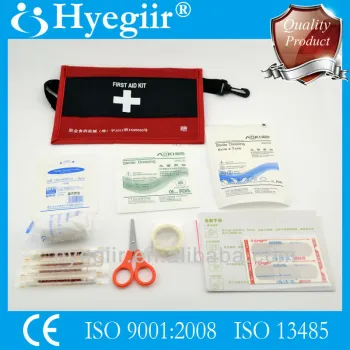 Small pack first aid kit easy to attach to bags