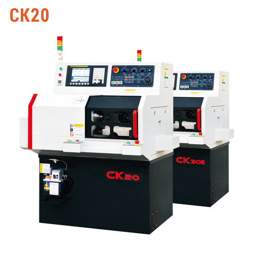 CK20 छोटे आकार के सटीक फ्लैट बेड CNC खराद