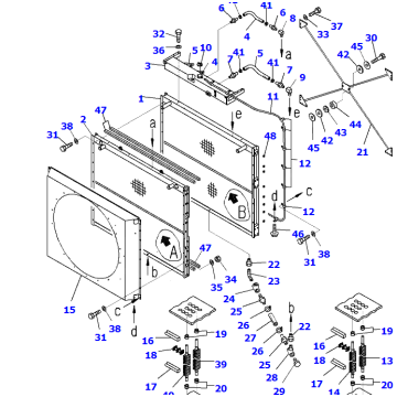 42C-03-11610 42C-03-11611Radiator Assembly FOR WA1200-6