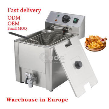 Electric Commercial Stainless Steel Chicken Frying Machine 8L Potato Chips Deep Fryer