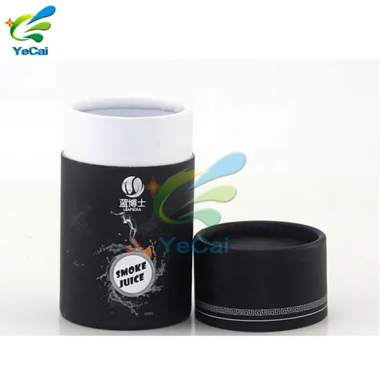 Free sample matte black paper electronic cigarettes liquid bottle packing box