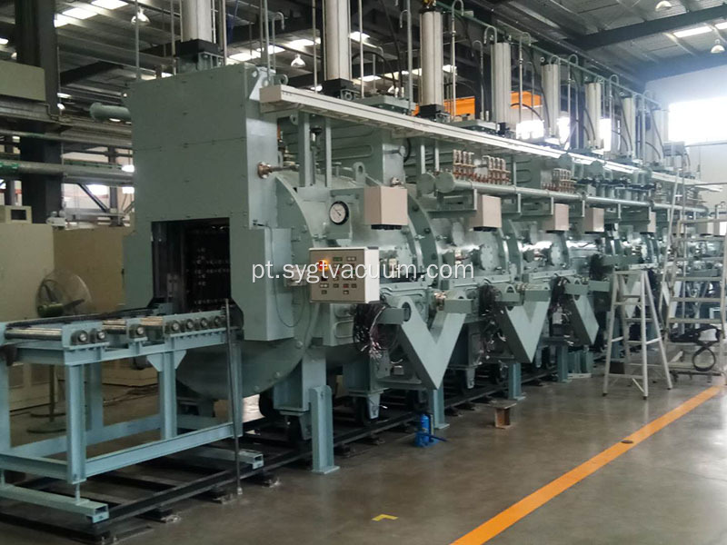 Forno de sinterização de vácuo contínuo vertical de várias câmeras