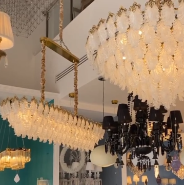ECOJAS Bubble Art K9 Crystal Long Oval Chandelier for Dining Room