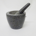 Đen Granite Vữa &amp; Pestle