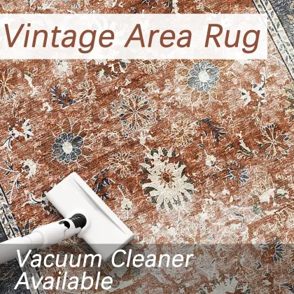 Machine Washable Floral Blossom 2x6ft Runner Rugs