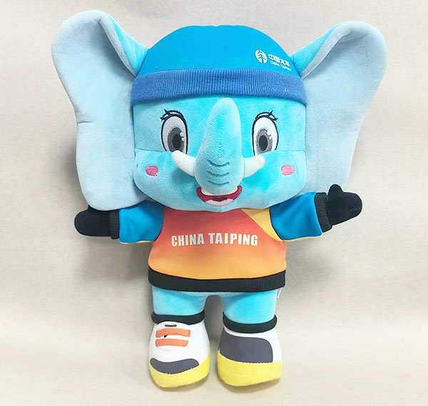 Agente azul bebê elefante de pelúcia brinquedo de pelúcia