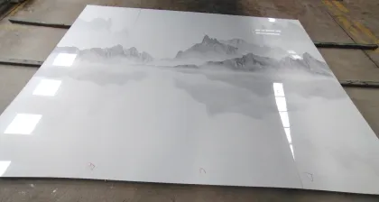 Glossy New Lake Mountain Scenic Rock Slab