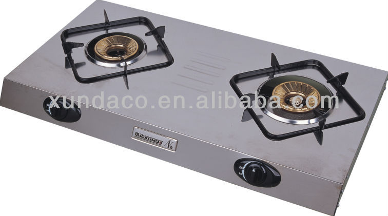 2 Burner Super Slim Stainless Steel Gas Cooker