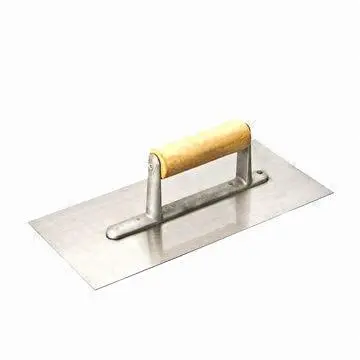 Wooden handle aluminum feet plastering trowel