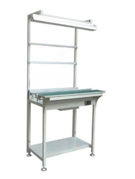 Factory price 1000mm pcb handling conveyor smt inspection belt conveyor with light