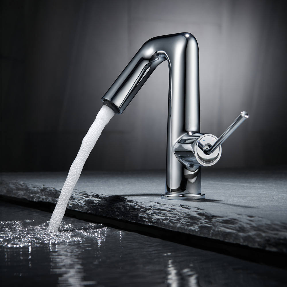 single hole bathroom faucet chrome