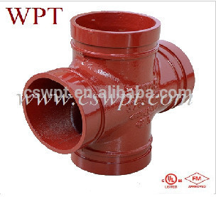 FM/UL approved fire fighting grooved cross