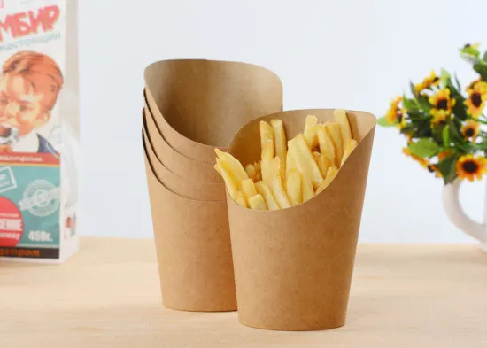 Chicken French Fries in Kraft Paper Box