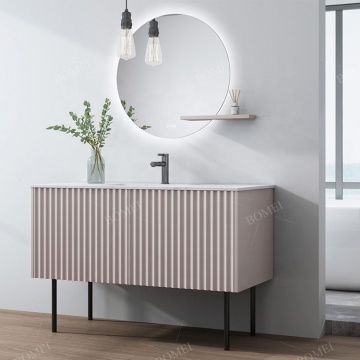 Ga armadio per vanità da bagno per finitura melamina in stile europeo con gambe