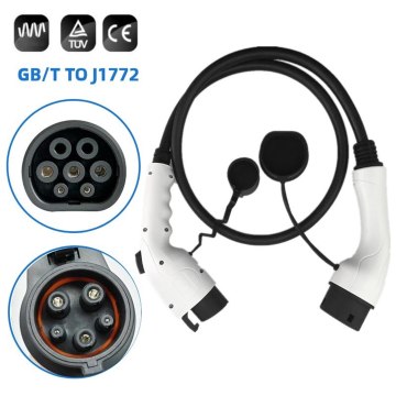GB/T to SAE J1772 Type 1 Adapter for 32A 220V EV Charger with 1m EVSE Cable