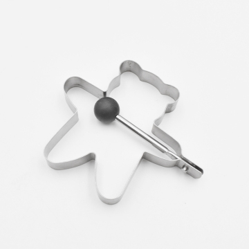 Factory Wholesale DIY Egg Tools: Cheap Stainless Steel Bear Shape Fried Egg Molds