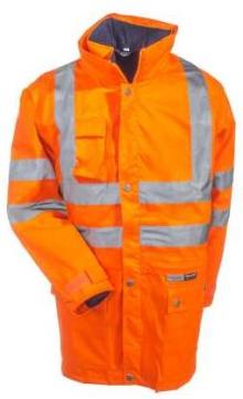 Men's High Visibility 4-In-1 Safety Hooded Jacket