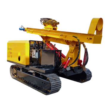 360 Degree Rotate Crawler Photovoltaic Pile Driver System