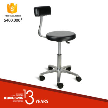 Professional Black Salon Barber Round Rolling Stool