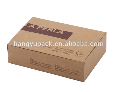 Simple corrugated box, Kraft box, black printed box