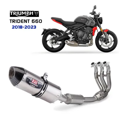 Stainless Steel Exhaust System for Triumph Trident 660 Muffler and Header Pipe