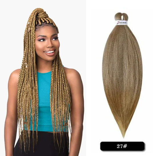 Wholesale Pre Stretched Braiding Hair 26 inch Ez Braid Synthetic Hair Extension Braiding Crochet Hair