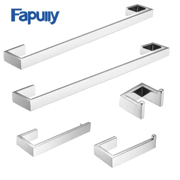 304 Stainless Steel Wall Mounted Bathroom Accessories Set