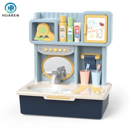 Circulating Water Induction Kids Bathroom Faucet Toy with Sound and Light