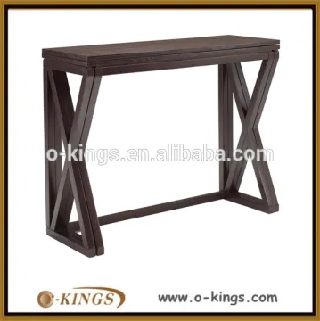 Solid wood long narrow bar table hotel project furniture factory