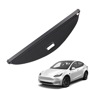 Tesla Model Y Rear Trunk Luggage Security Shade - Retractable Trunk Cargo Cover