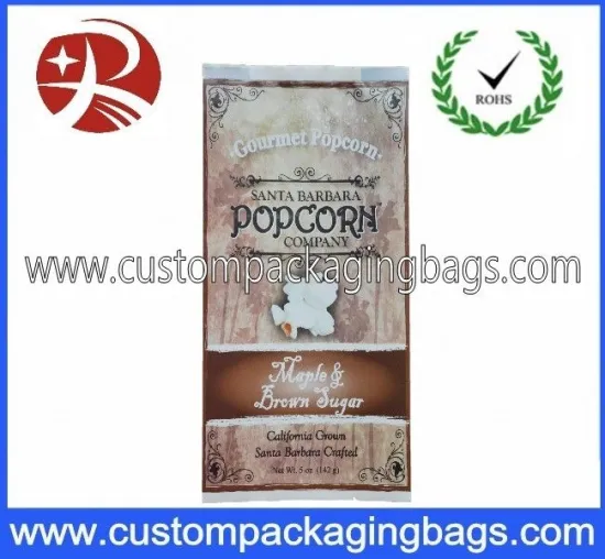 Oil Proof Laminated Plastic Food Packaging Bags , Popcorn Compound Food Bag
