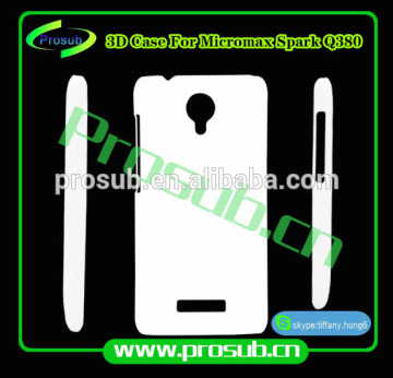 3d sublimation diy blank cell phone case cover skin for SFP- Micromax Canvas Spark/Q380