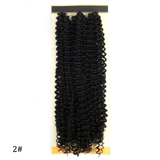 Wholesale 18'' 3pcs/Bag PassionTwist Freetress Crochet hair Heat Resistant Water Wave Crochet Braiding Hair Afro For Black Women
