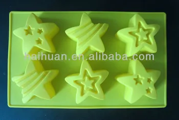 silicone star shaped cake mould