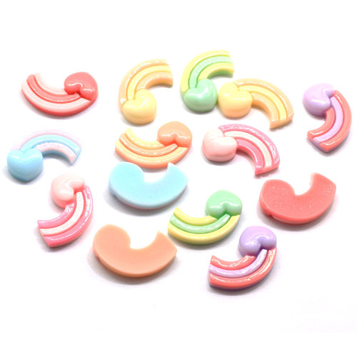 Popular Heart Kawaii Flatback Resin Beads Charms For Handmade Craft Decor Phone Toy Accessories Beads