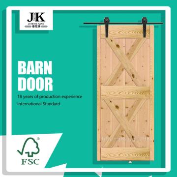 JHK-SK11 Single Pine Wooden Shaker Style Barn Door