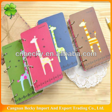 2013 Convenient Hot selling colored lined paper spiral notebook